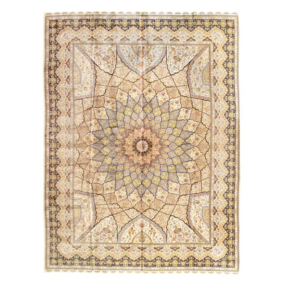 Persian Qum Design Rug 10'X13'1"