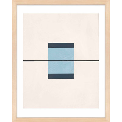 Black And Blue 1 Print by Robert Kamnatnik