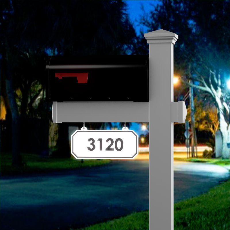 Personalized Post Mounted Mailbox, Yes