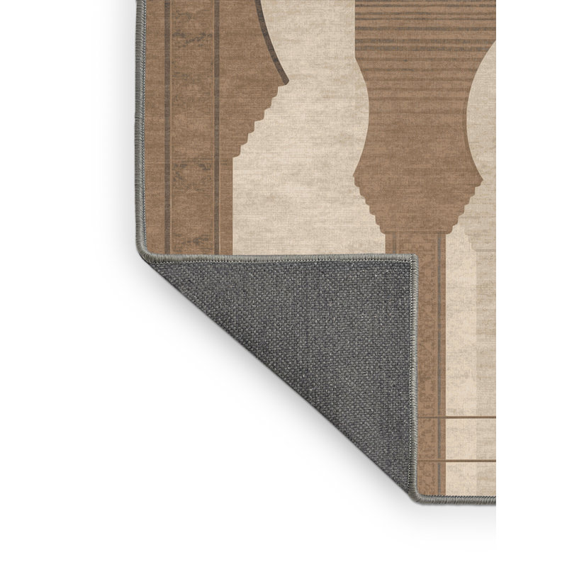 Tapis moelleux moelleux d'inspiration mondiale Beecher Fez, 6 X 9