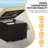 High-Density Polyethylene (HDPE) Wicker Outdoor Ottoman