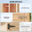 Renelsa Wooden Garden Shed Small Shed 2 Shelves-1722874238