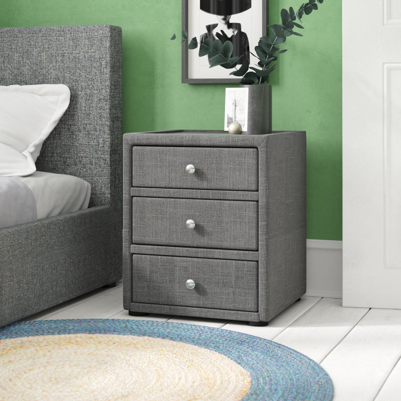 Daveney 45cm W Manufactured Wood Bedside Table