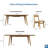 Eluna Teak Outdoor Dining Set - 7 Pieces