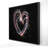 Red & Blue Fireworks Heart | Framed Canvas | Home Decor-119955264