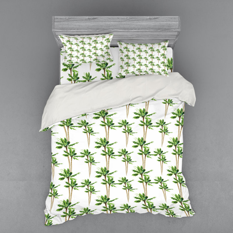 Ensemble de housse de couette palm tree