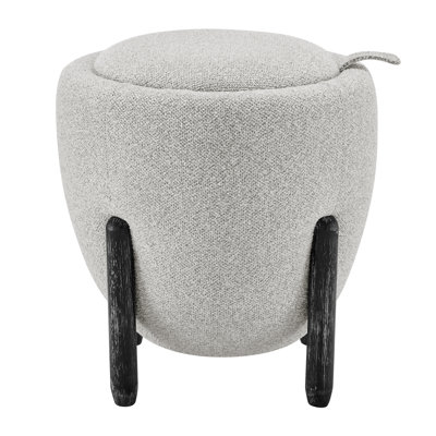 Huntingdon Fabric Storage Ottoman, Horizon Gray by Latitude Run