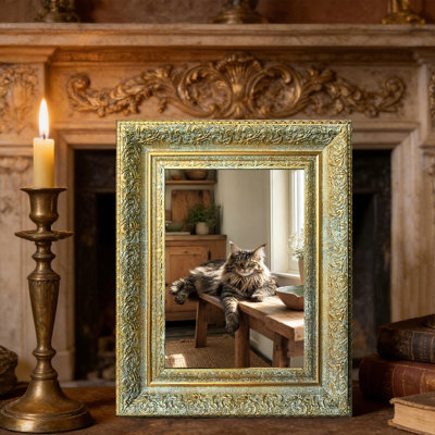 Cadre photo raffiné doré antique 1 PC 11 po x 14 po avec tablettes