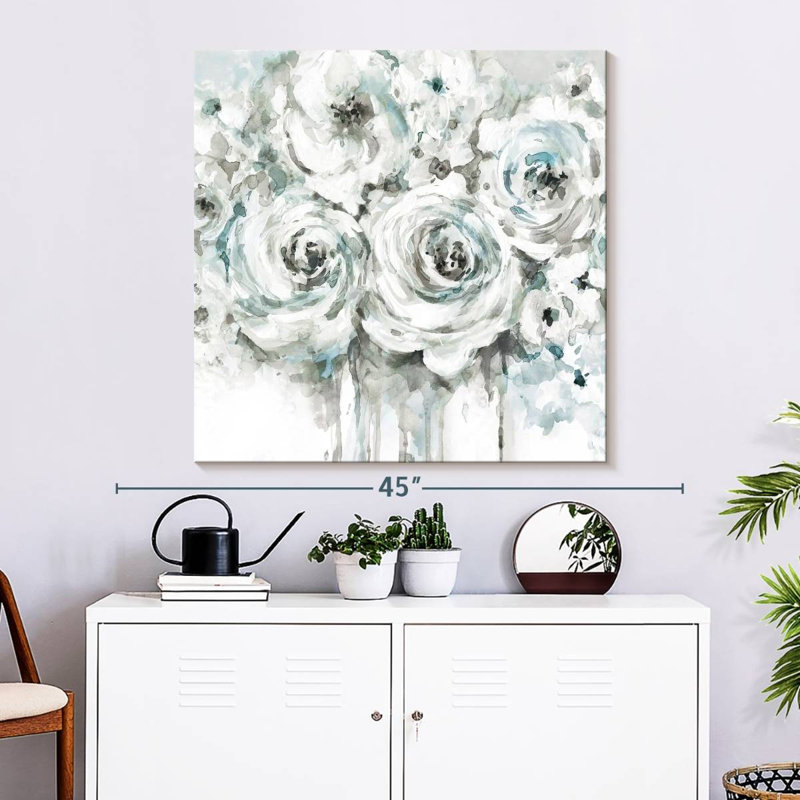 Spring Blues I, 33" H x 33" W