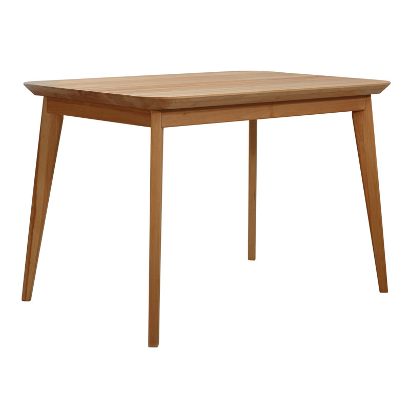 Dantzler solid wood dining table, H75 x L110 x W75cm, Beech Heartwood