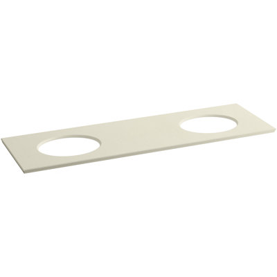 SolidExpressions 73" Double Bathroom Vanity Top