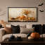 «Fall Harvest», citrouille et pomme, nature morte sur toile d'Halloween-781434976