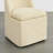 Upholstered Dining Chair with Washable Slipcover & Casters-1095646114