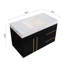 Meuble-lavabo mural 36 po avec lavabo en céramique et comptoir en marbre-834704353