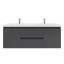 Ensemble de meuble-lavabo double 59 po Aylanna-79035855