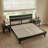 Acacia Aurora Premium Solid Wood Platform Bed Frame and High Headboard, Queen Bed Frame with Headboard Included, Mid Century Modern Bed Frame-82628789-82628792