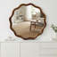 Miroir décoratif rond en bois naturel ondulé de 36 po-1885367275-1885367274