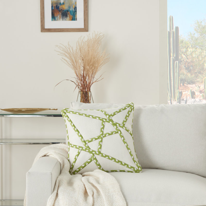  Square Pillow Cover & Insert, Green