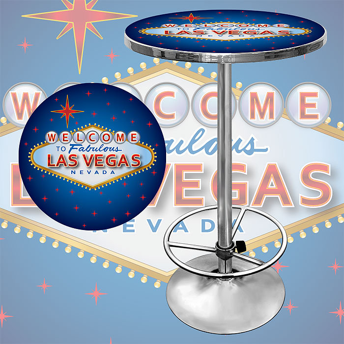 Las Vegas Round Metal Base Dining Table