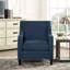 Fauteuil d'appoint Hilga Erica avec garniture cloutée chromée-722825228