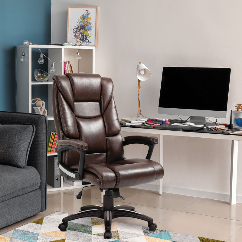 Symple Stuff Executive Chair, Brown