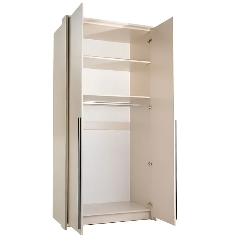 Manufactured Wood Wardrobe, Black