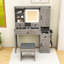 Bureau de maquillage avec bureau intégré, tiroirs, crochets latéraux et tablettes-324634252