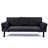Foldable 70 - Inch Bed Made Of Cotton And Linen, Suitable For Small Spaces, Featuring Central Cup Holder Side Storage, Dual Mode Transformation, 2 Seats, Dark Grey Inchcotton Linenmulti-1540244385