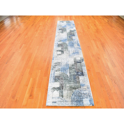 Faver One-of-a-Kind 2'6" X 12'3" New Age Runner Area Rug in