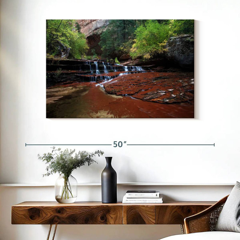 Alvord Zion Plateau The Subway Waterfall, H 26 po x l 39 po