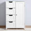 Armoire de rangement pour salle de bain blanche