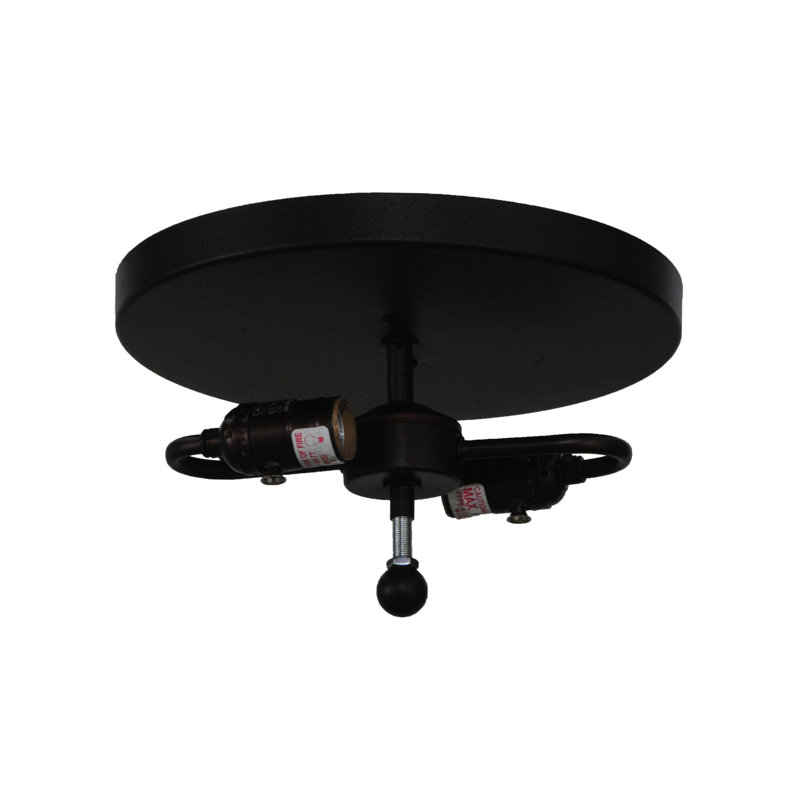 Rustic Lodge 2 - Light Semi Flush Mount