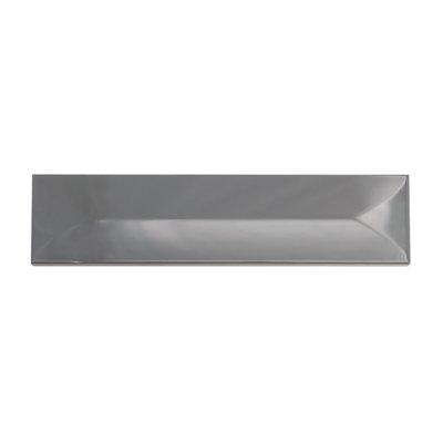 Estasi Silver 3 in. x 12 in. Matte Ceramic (6.06 sq. ft./Case)