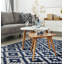 Tapis marocain en treillis intérieur/extérieur bleu/blanc Deckland-1624259992