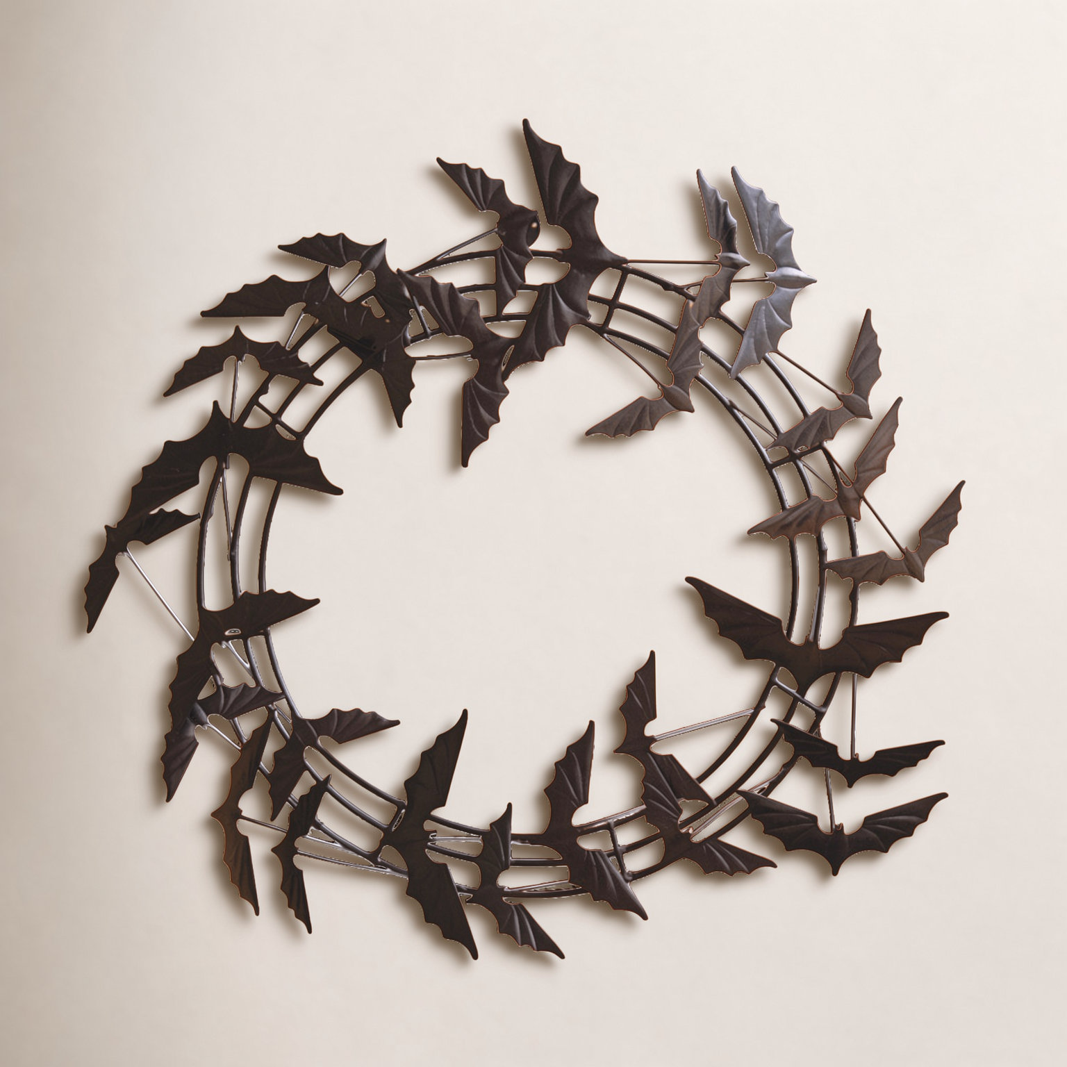 Flying Bat Halloween Wreath Whimsical Halloween Decor