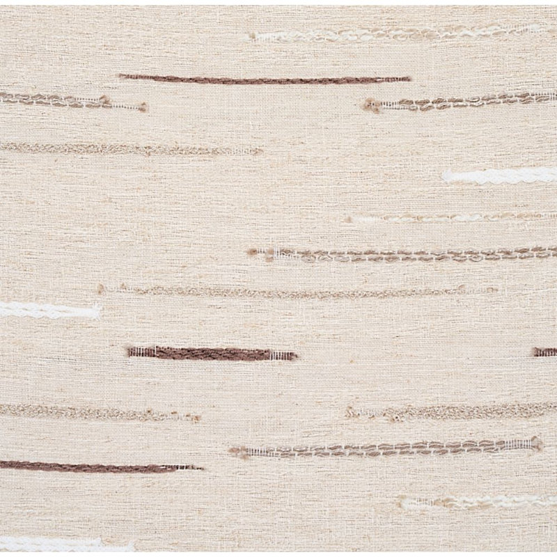 Tissu à rayures Leland, Naturel / bleu