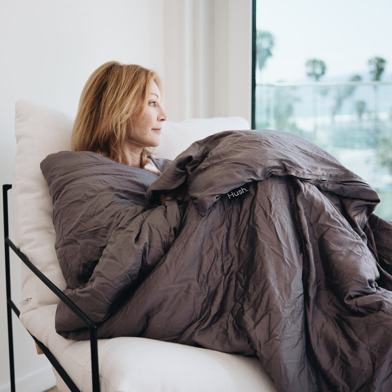 Gray Queen Organic Cotton Cooling Weighted Blanket