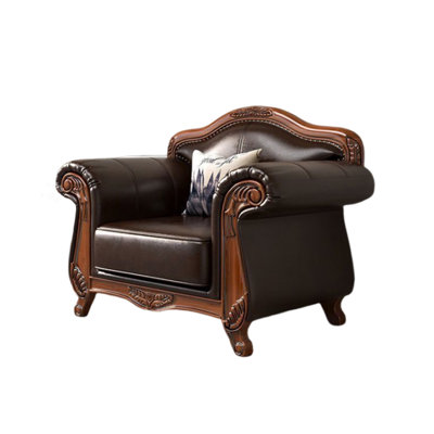 Basse Leather Armchair