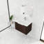 Meuble-lavabo mural 30 po avec lavabo en résine et grand rangement