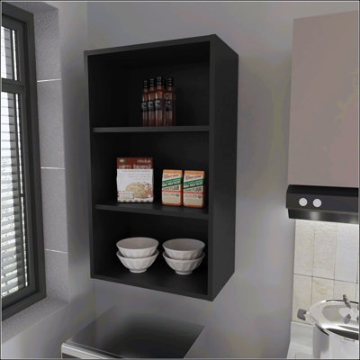 Armoire murale noire