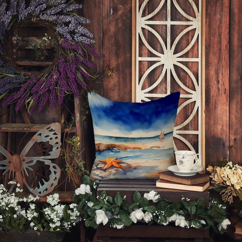Coussin décoratif intérieur / extérieur Nautical, H 14 po x l 14 po