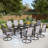 Nako 8 - Person Patio Dining Set with Extendable Rectangular Table