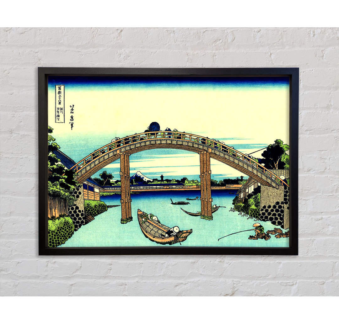 Hokusai Fuji durch die Mannenbrücke gesehen - Druck