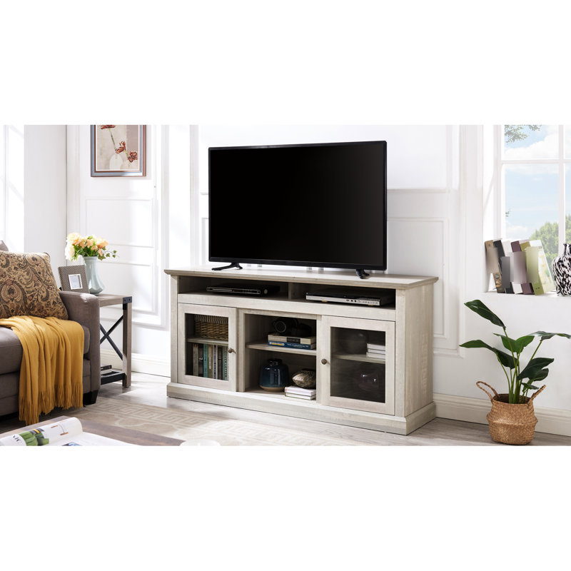 Meuble télé moderne avec rangement spacieux et gestion des câbles