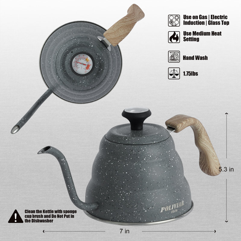 ZACHVO Stainless Steel Stovetop Tea Kettle
