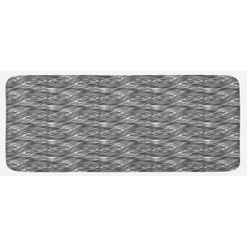 Tapis de cuisine à imprimé zébré