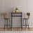 Bar Table Set With Backrest Stools & Partition, Kitchen Counter Height Dining Set-643473069-643473056-643473057