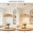 3-Light Hand-Woven Rattan Leaf Bohemian Pendant Light