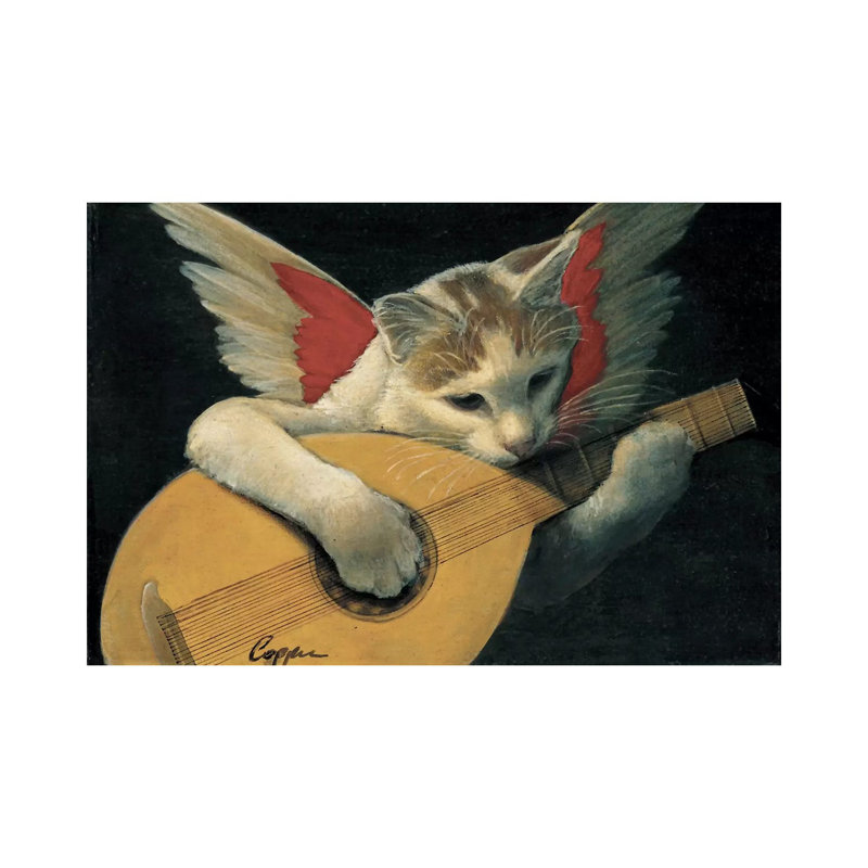 Heavenly Music - Reproduction d'art sur toile tendue, H 8 po x l 12 po x P 0,75 po