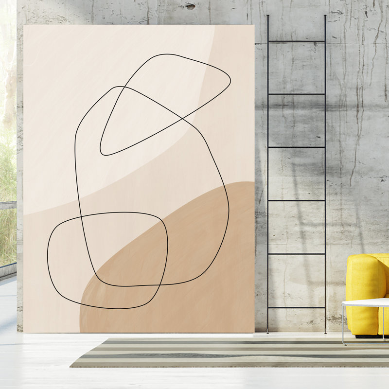 «Graphic Shapes A Lines Affiche» par Elena